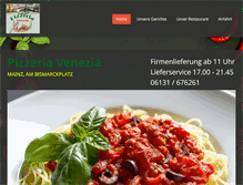 Tablet Screenshot of pizzeria-venezia-mainz.de